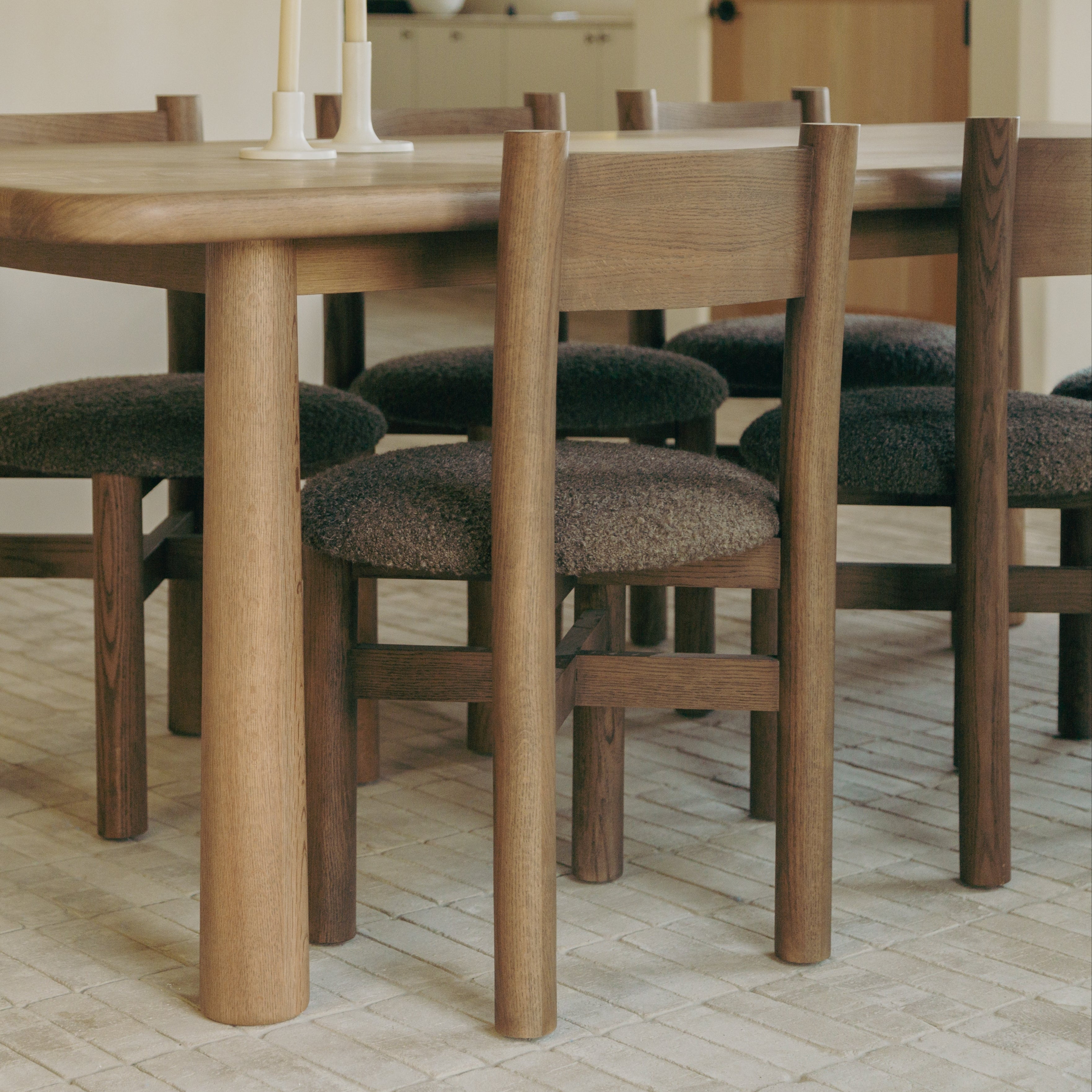 Chaise de salle à manger Teddy - Moka