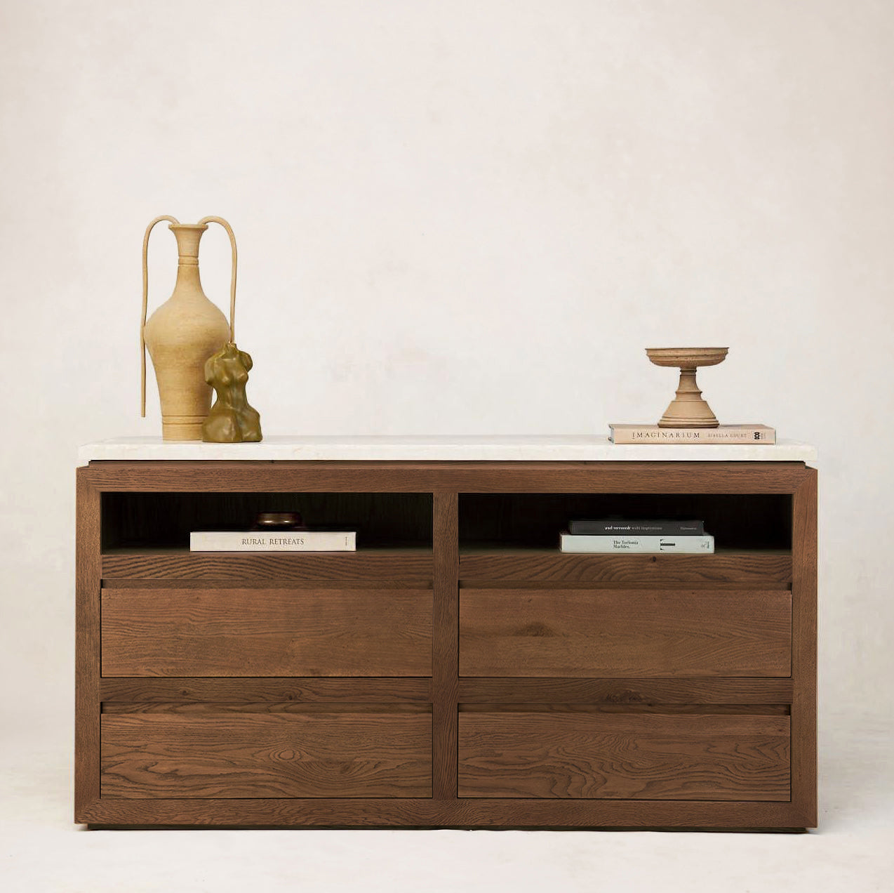 Commode en marbre Sofita - Moka