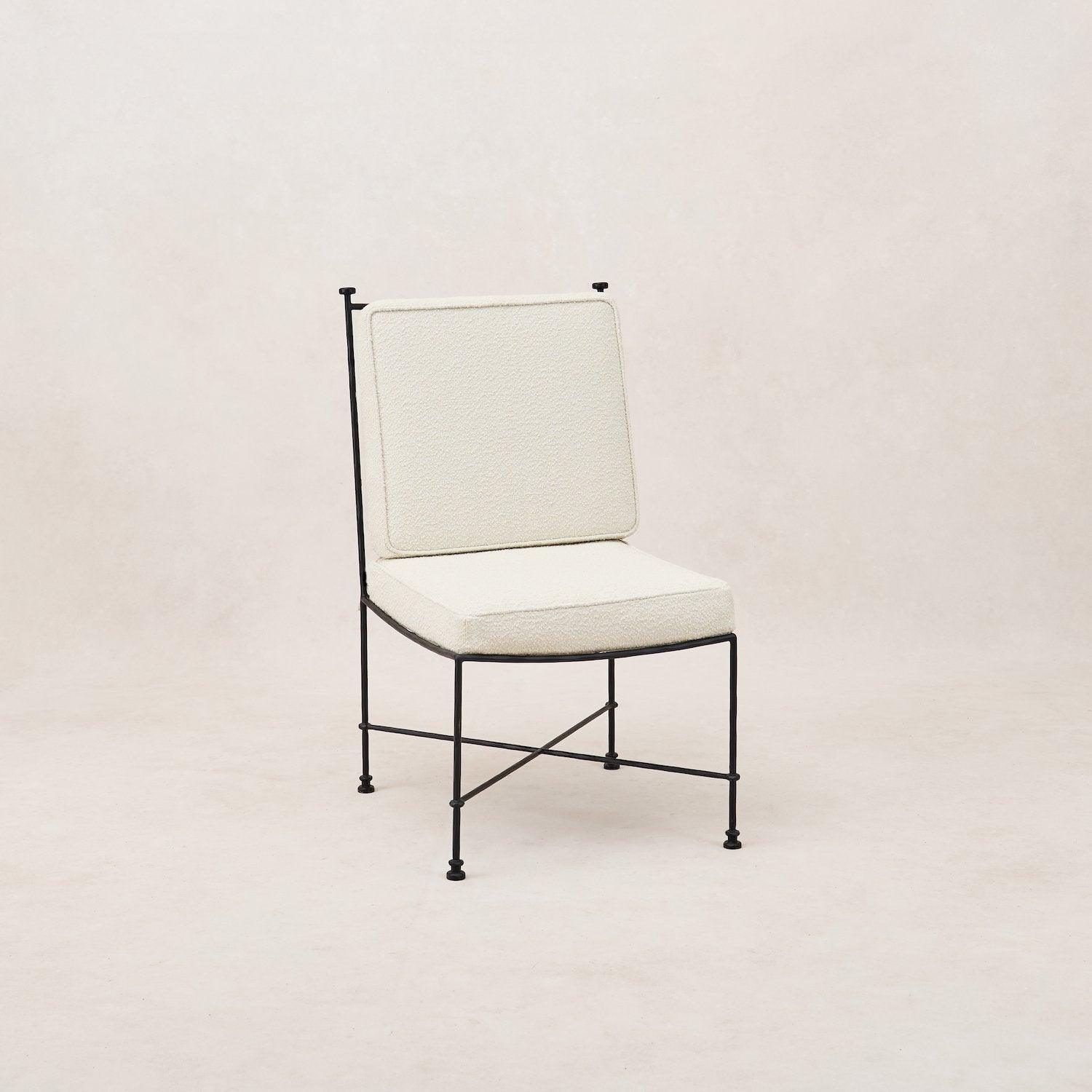 Chaise de salle à manger d'extérieur sans accoudoirs Provence - Boucle