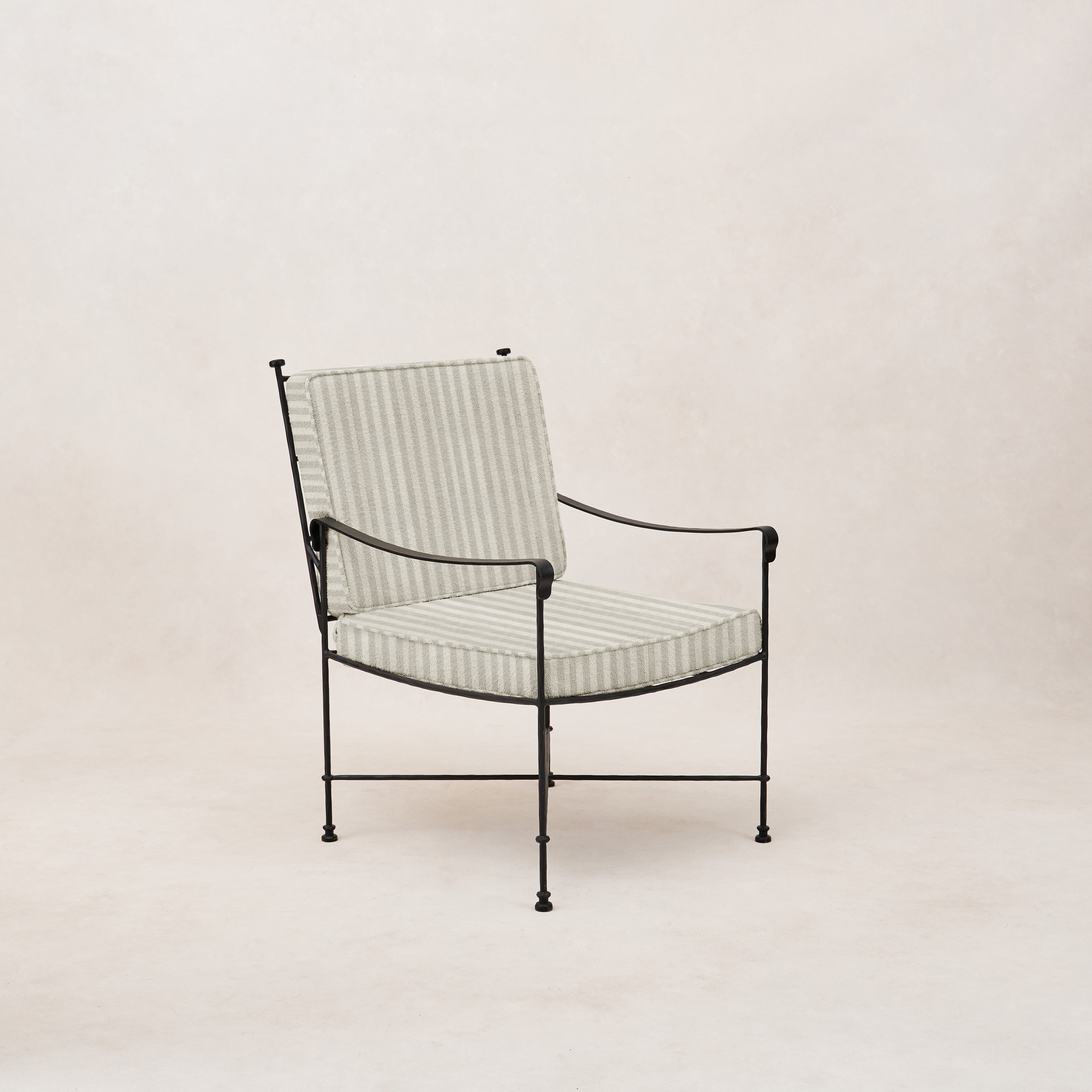 Chaise de salle à manger d'extérieur Provence - Rayures brumeuses