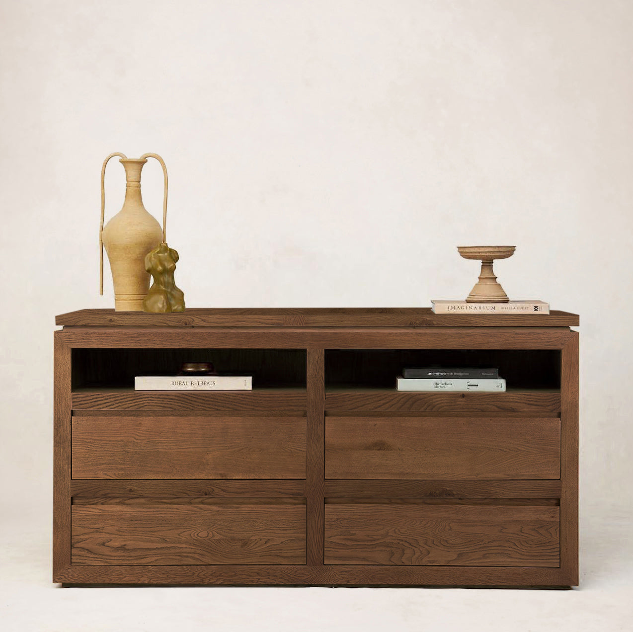 Commode en bois Sofita - Moka