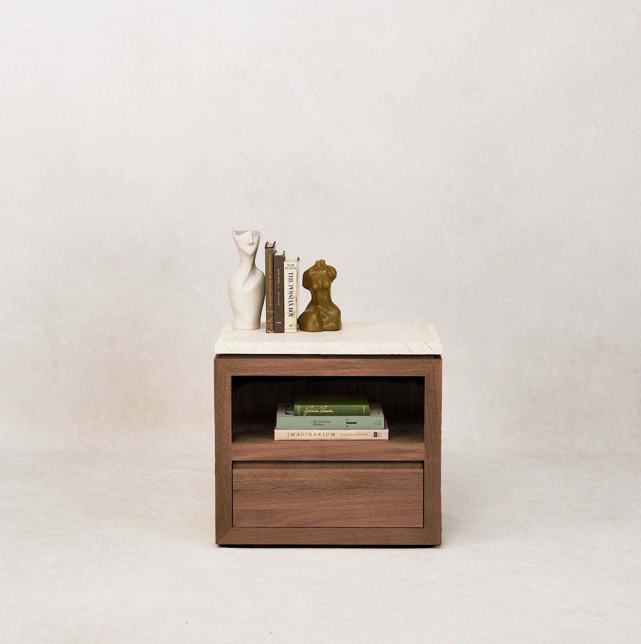 Table de chevet en marbre Sofita - Moka