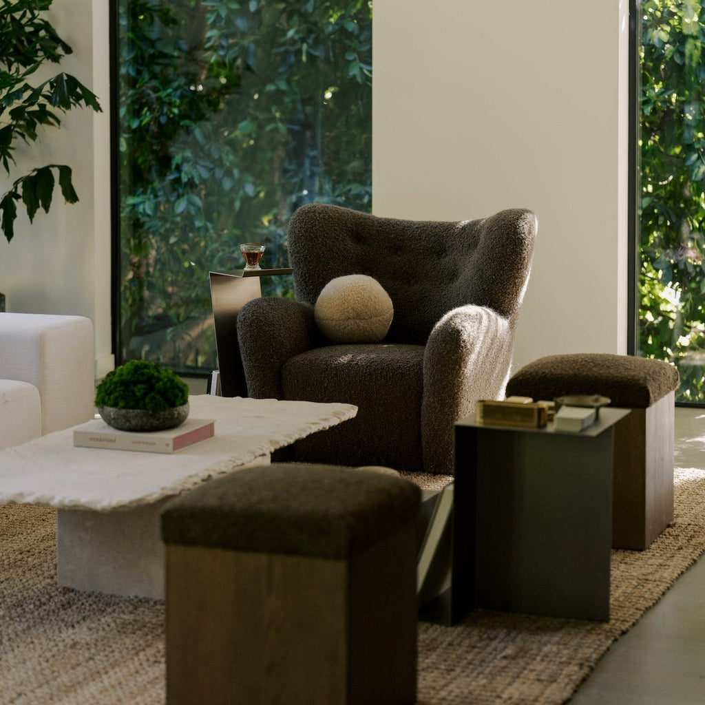 Chaise Papa Teddy - Moka Boucle