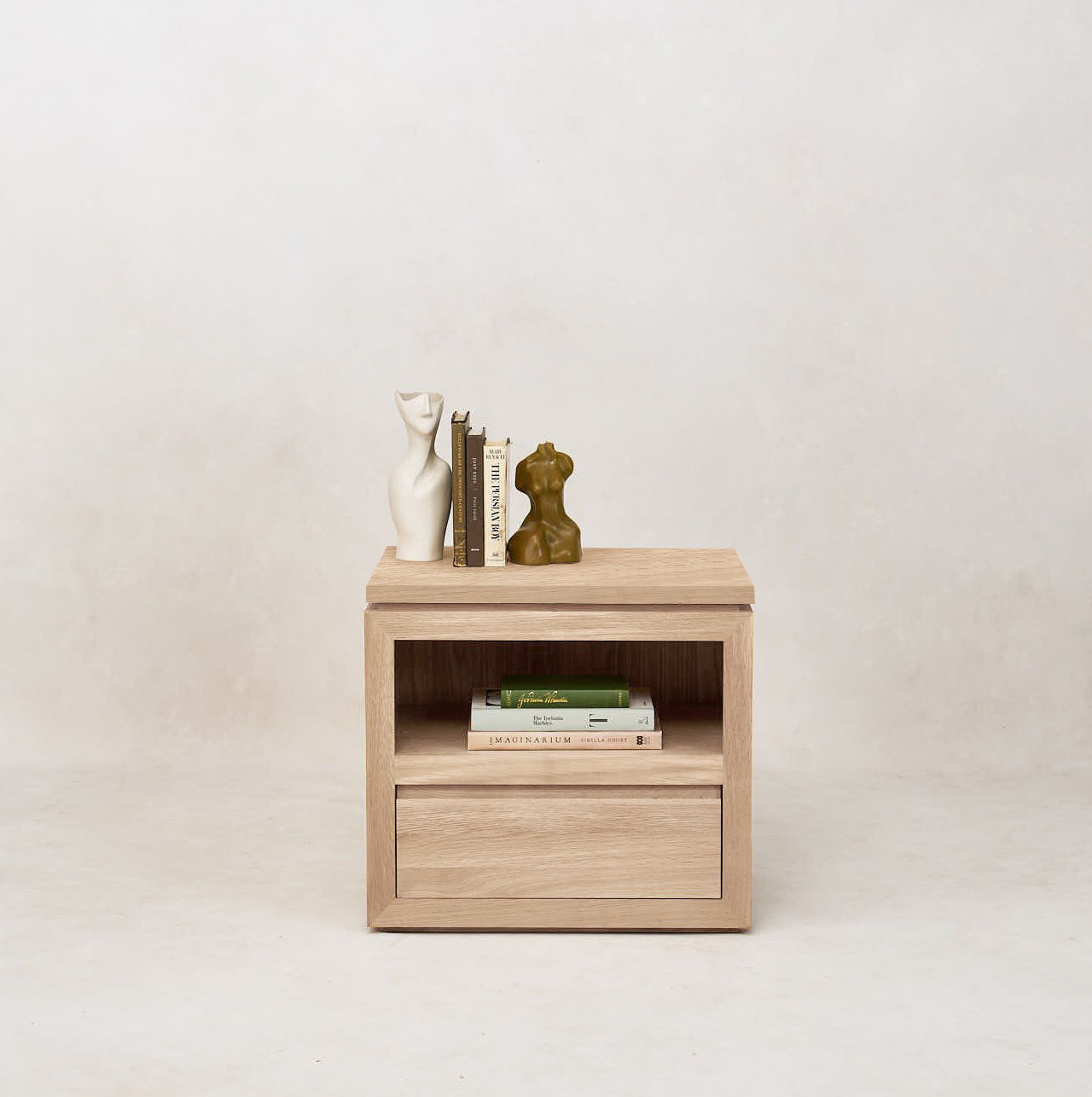 Table de chevet Sofita en bois - Chêne blanc