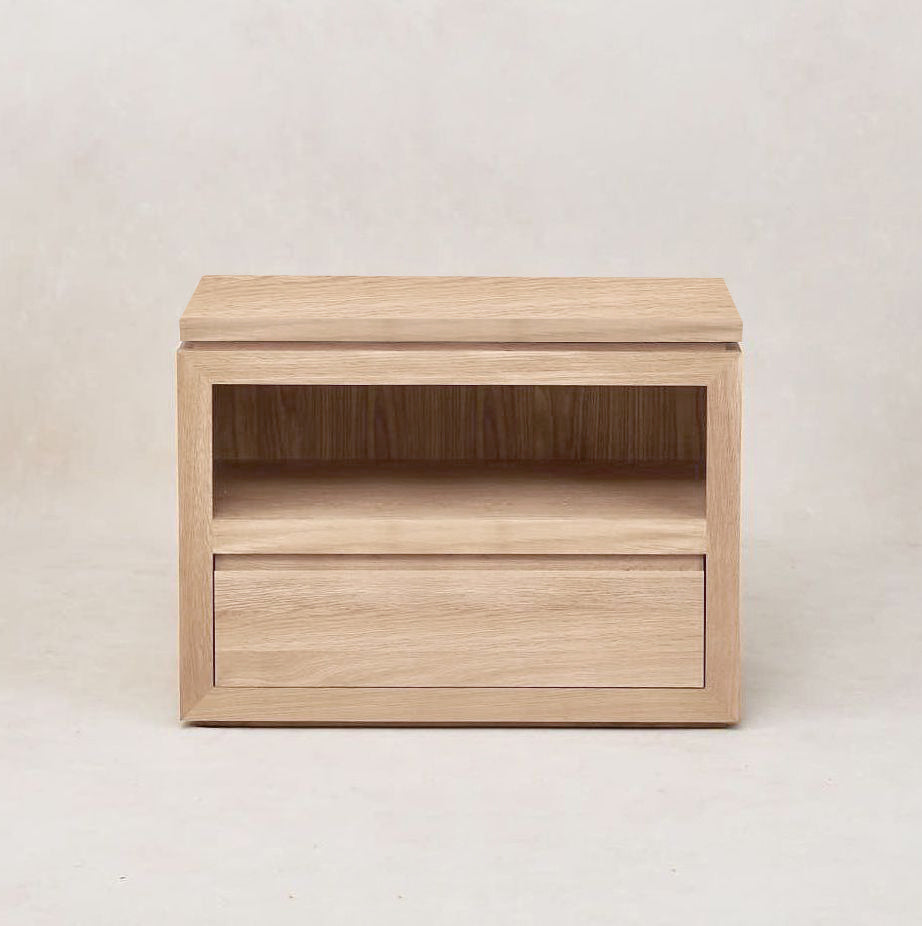 Table de chevet Sofita en bois - Chêne blanc