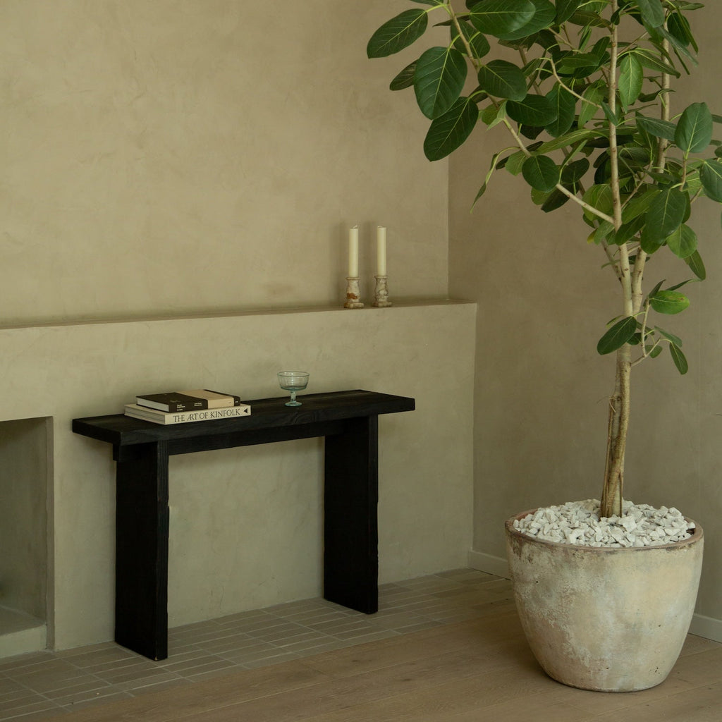 Console d'entrée Shou Sugi Ban