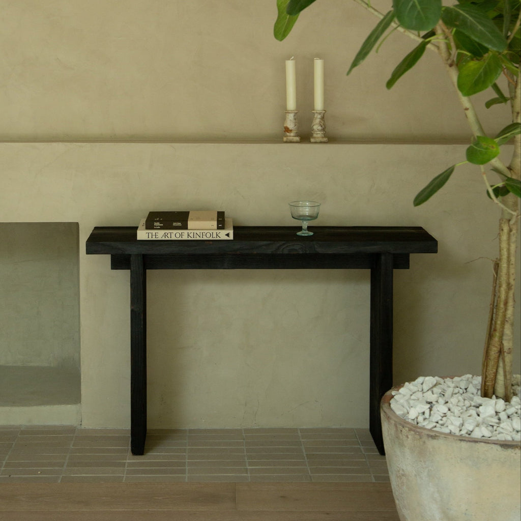 Console d'entrée Shou Sugi Ban