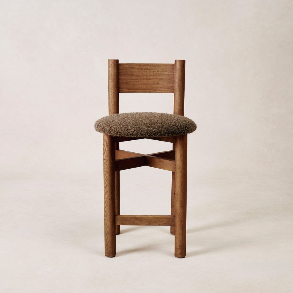 Tabouret de comptoir Teddy - Moka