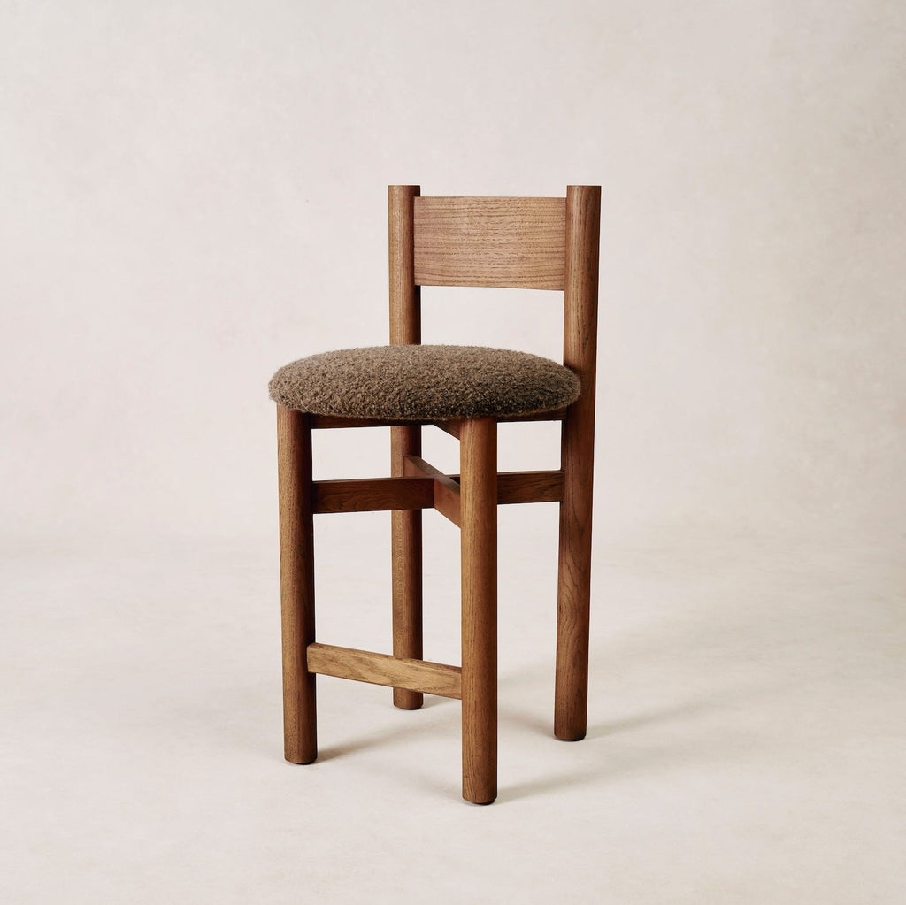Tabouret de comptoir Teddy - Moka