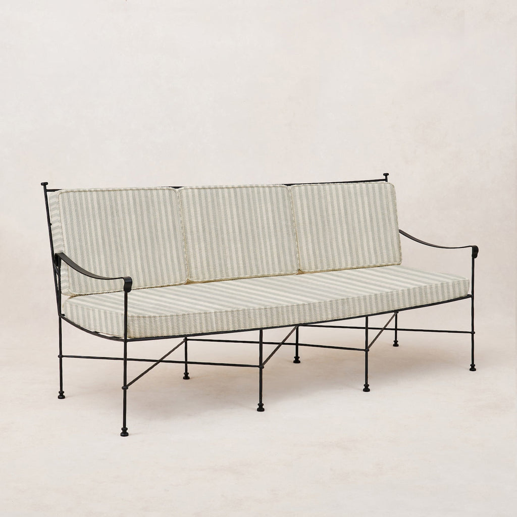 Canapé d'extérieur 3 places Provence - Rayé brume