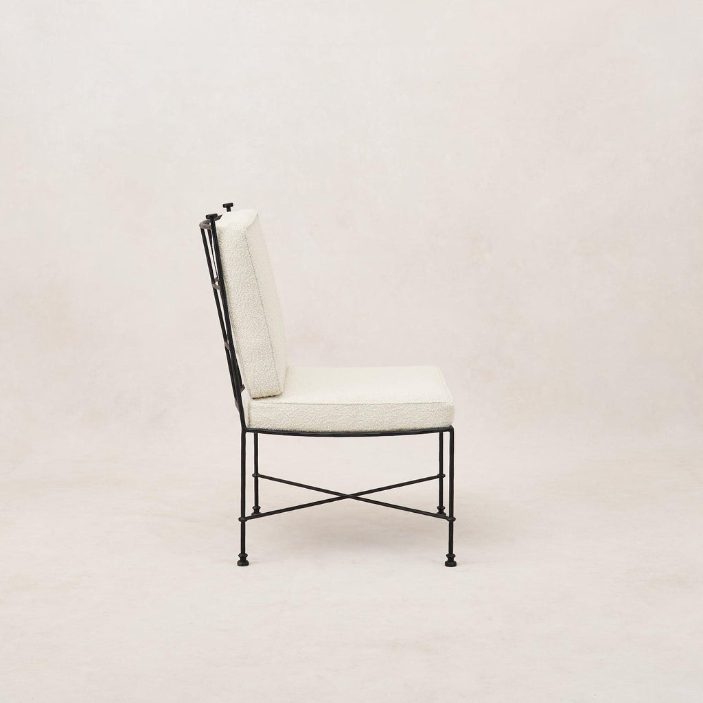 Chaise de salle à manger d'extérieur sans accoudoirs Provence - Boucle