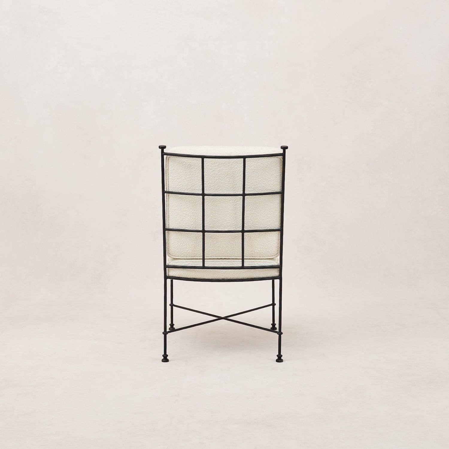 Chaise de salle à manger d'extérieur sans accoudoirs Provence - Boucle