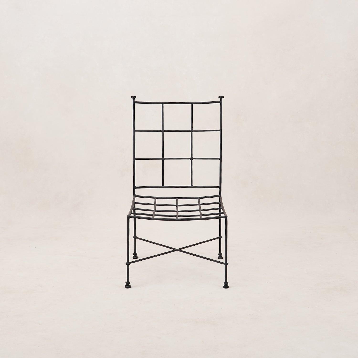 Chaise de salle à manger d'extérieur sans accoudoirs Provence - Boucle