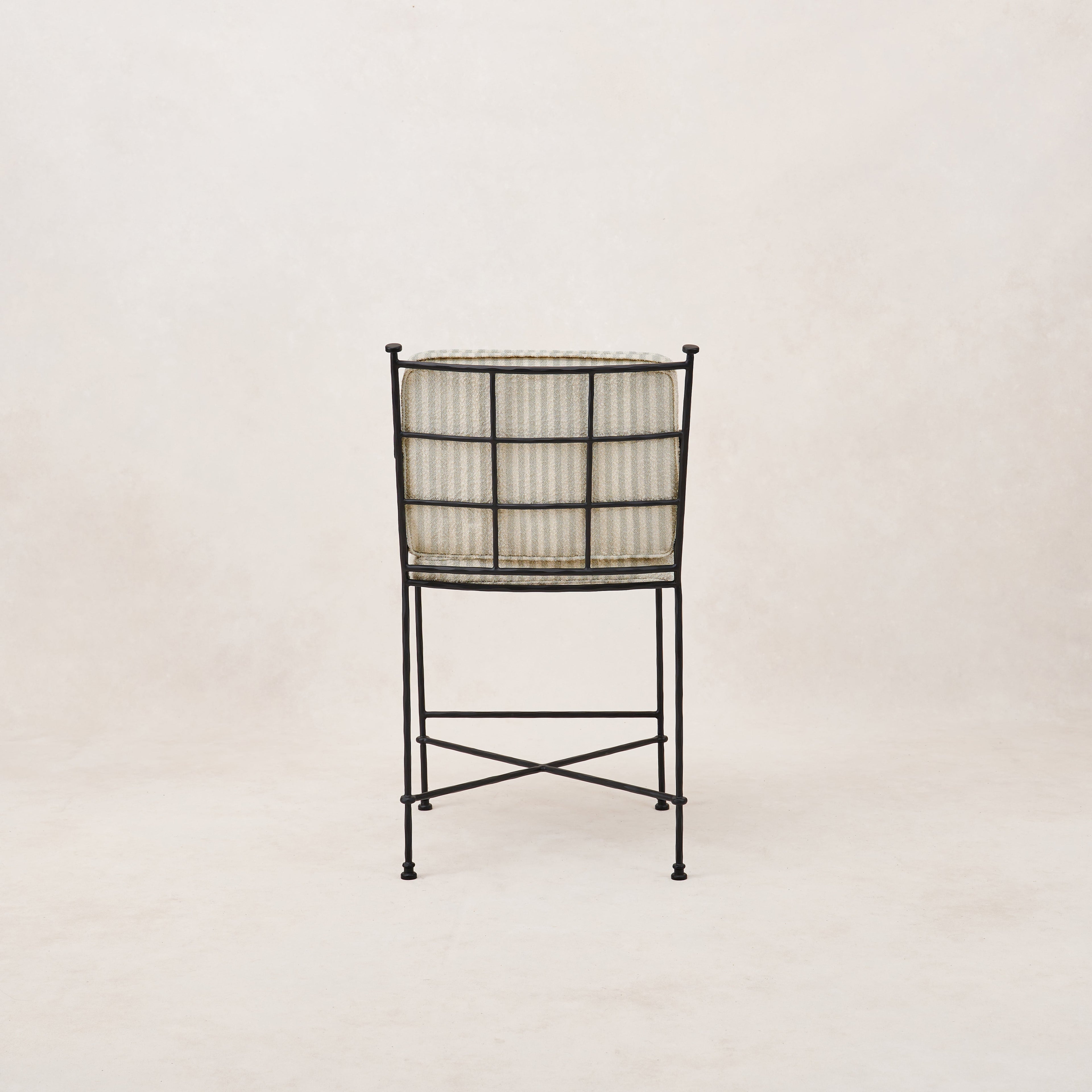 Tabouret de bar d'extérieur Provence - Rayé brume