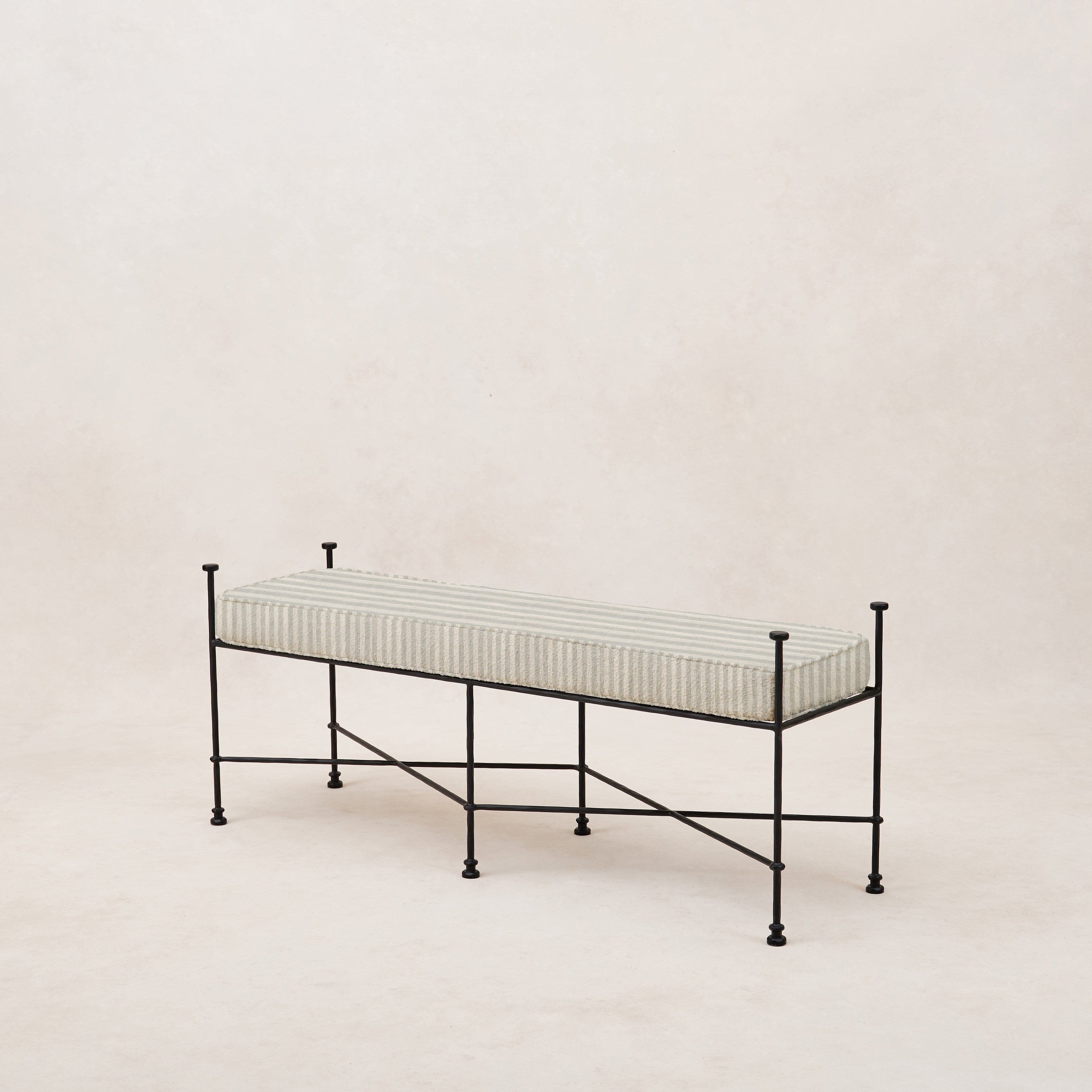 Banc d'extérieur Provence - Rayé brume
