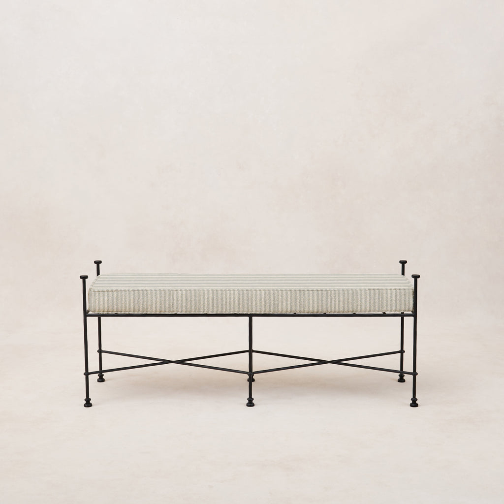 Banc d'extérieur Provence - Rayé brume