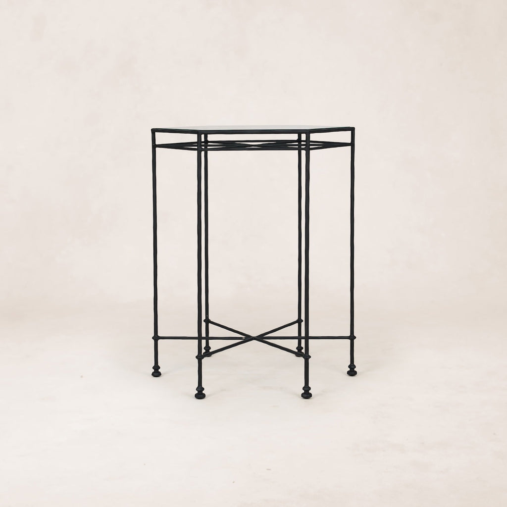 Table basse d'extérieur en verre Provence