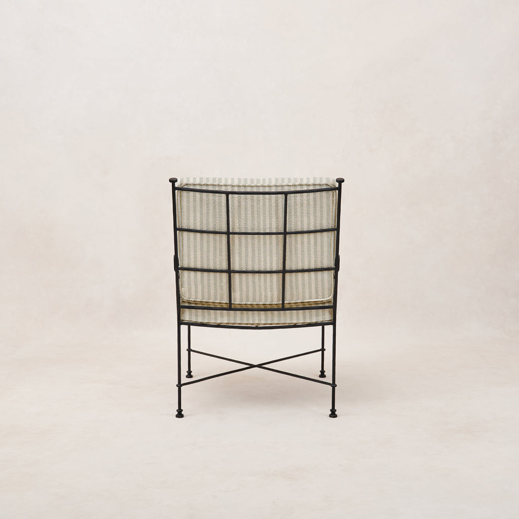 Chaise de salle à manger d'extérieur Provence - Rayures brumeuses