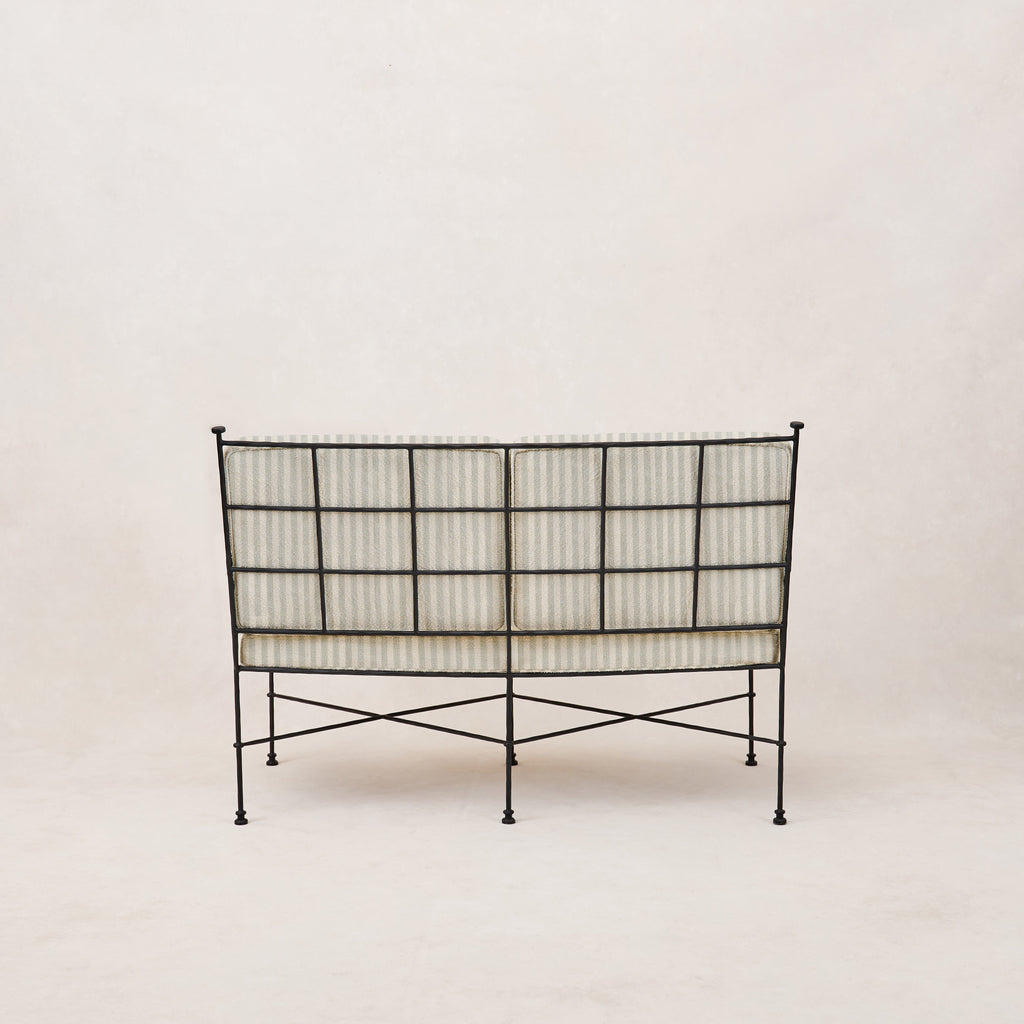 Causeuse d'extérieur Provence - Rayures brumeuses