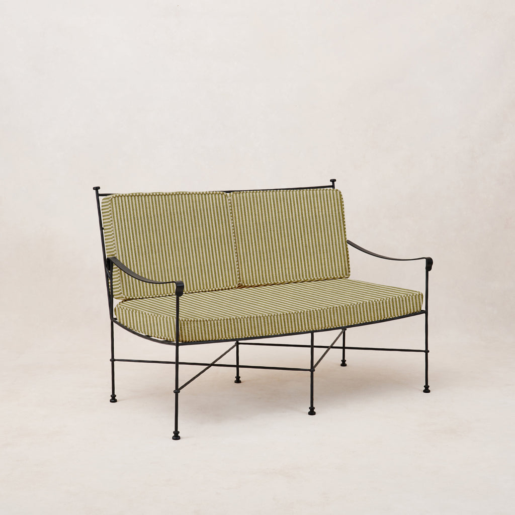 Causeuse d'extérieur Provence - Rayé olive