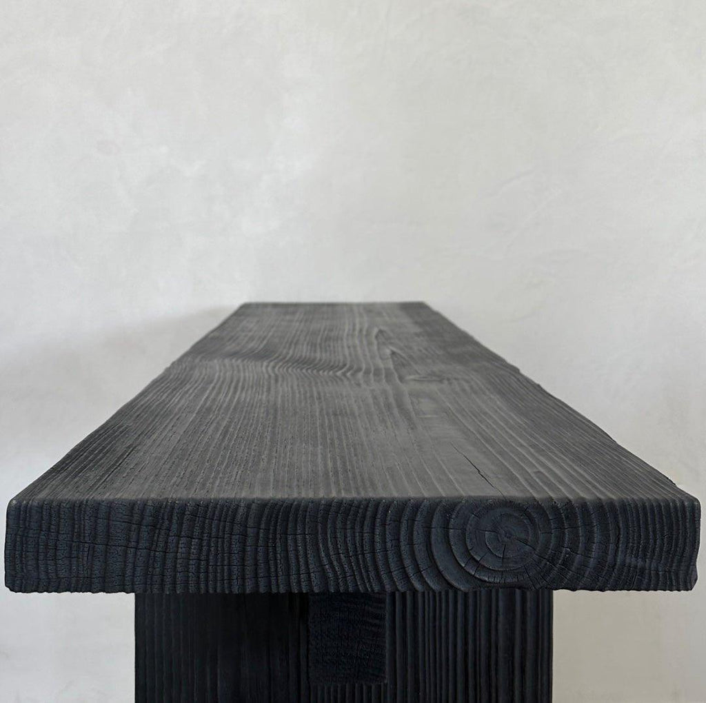 Console d'entrée Shou Sugi Ban