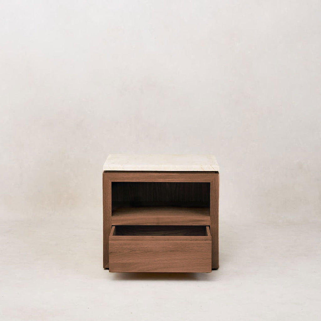 Table de chevet en marbre Sofita - Moka