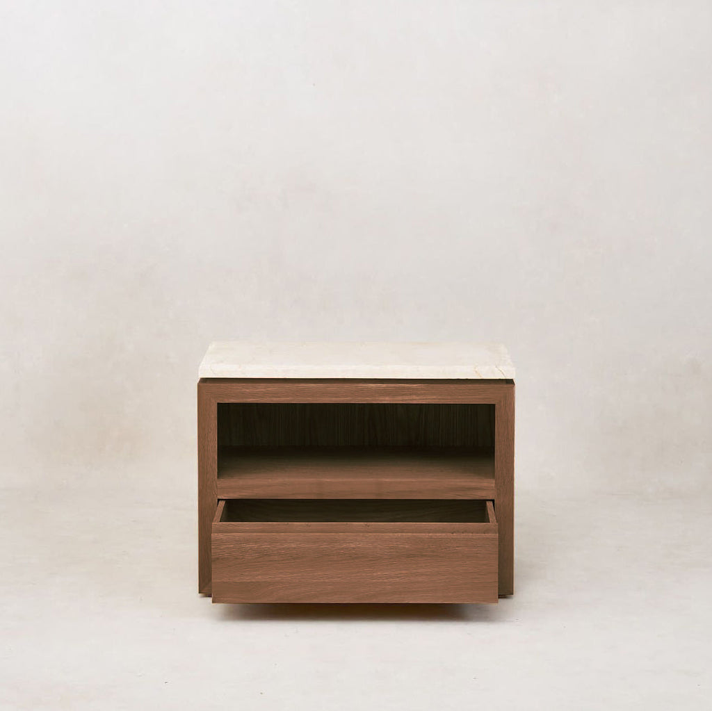 Table de chevet en marbre Sofita - Moka