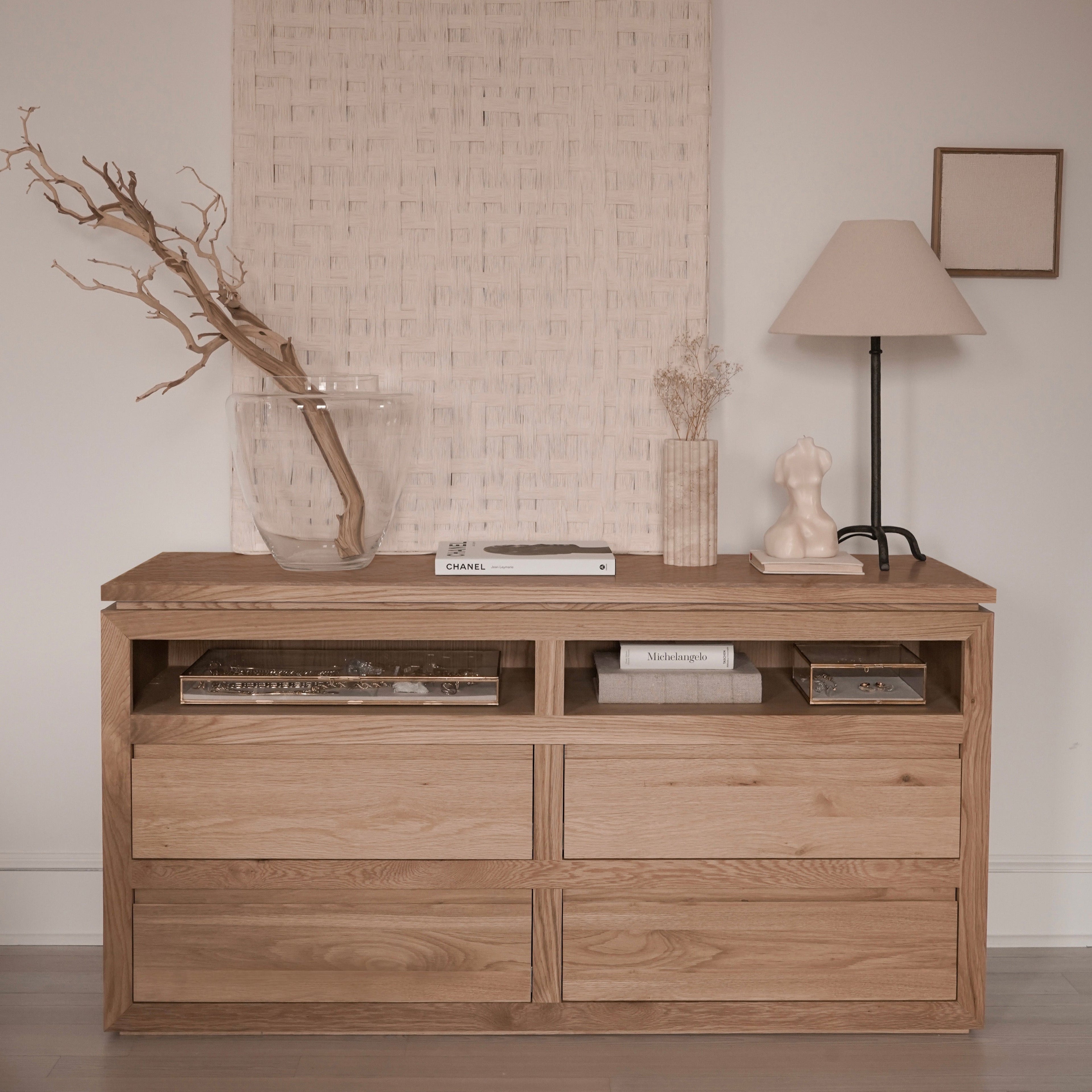 Commode Sofita en bois - Chêne blanc