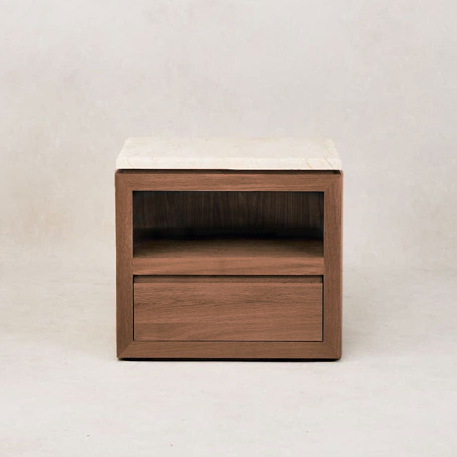 Table de chevet en marbre Sofita - Moka