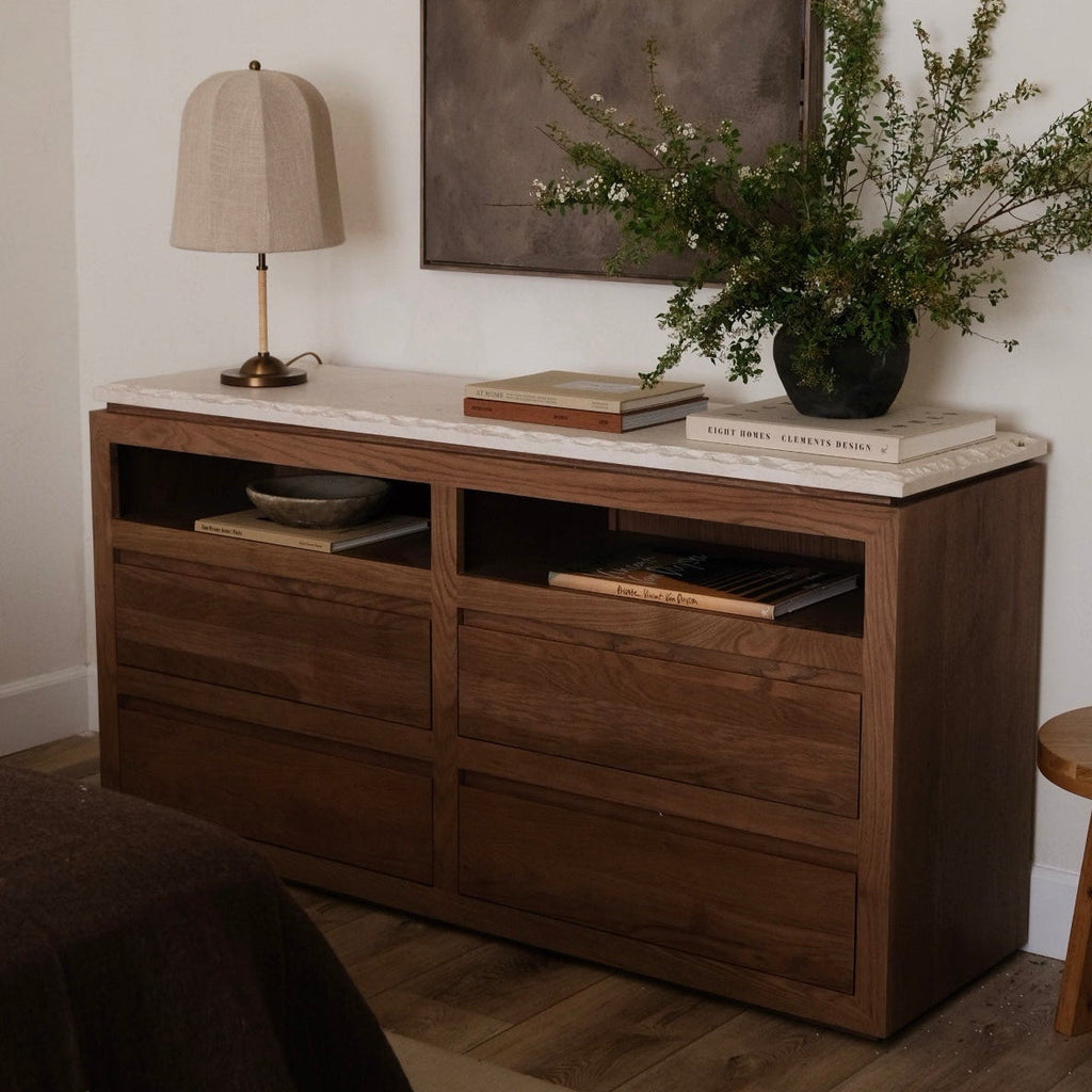 Commode en marbre Sofita - Moka