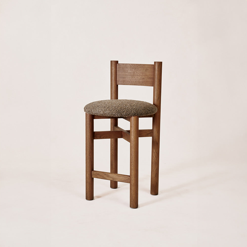 Tabouret de comptoir Teddy - Moka