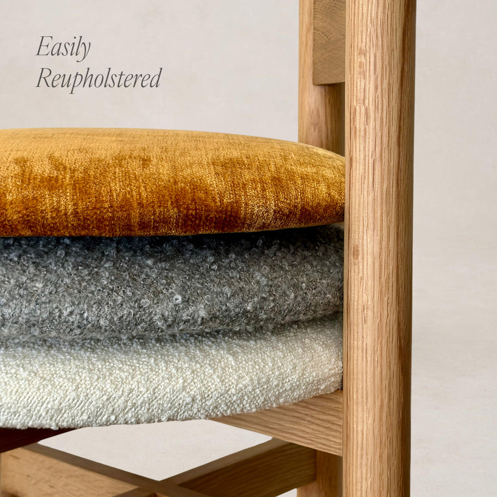 Tabouret de bar Teddy - Chêne chaud